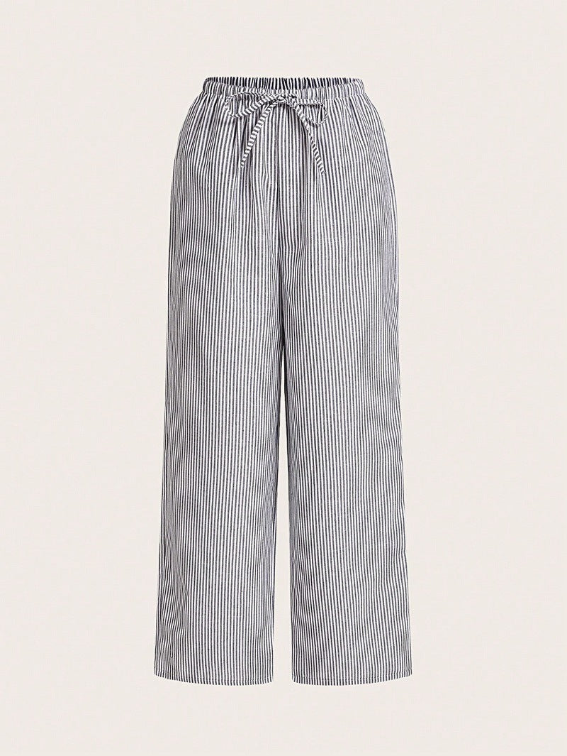 Damen Luftige Palazzo-Hose mit gemustertem Design Drune
