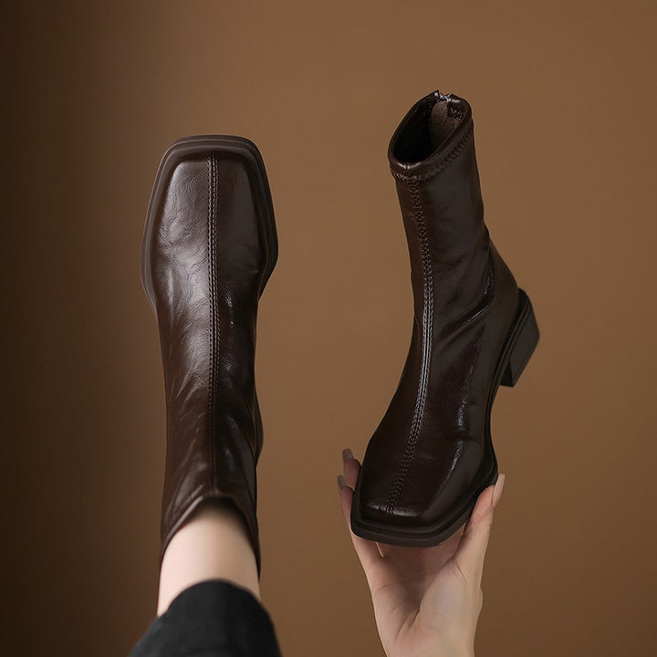 Damen Modische Ankle-Stiefeletten Drune