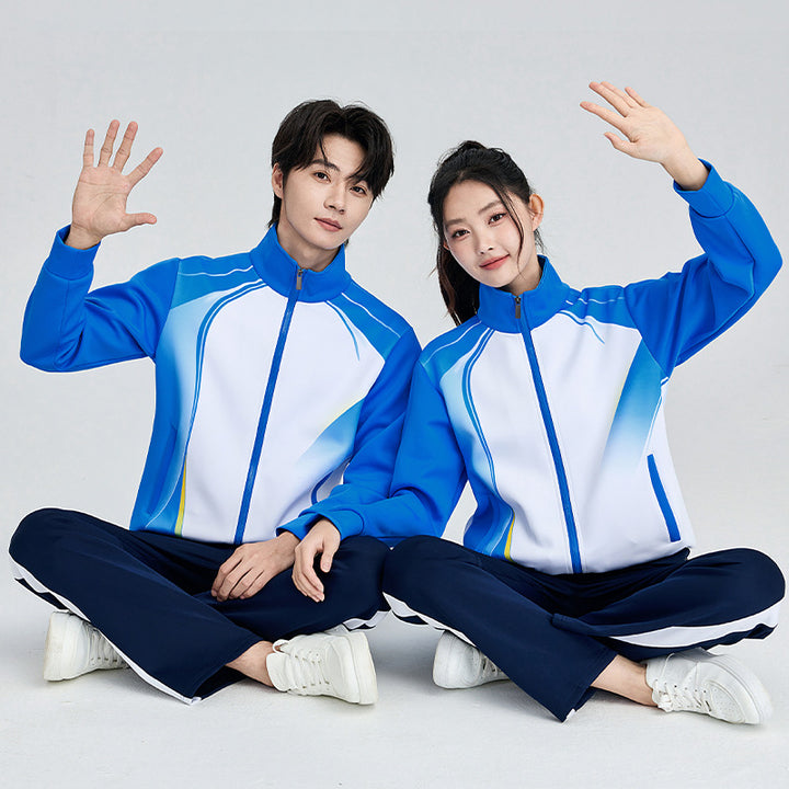 Unisex Sportives Partner-Trainingsset mit Zip-Jacke und Komforthose Drune