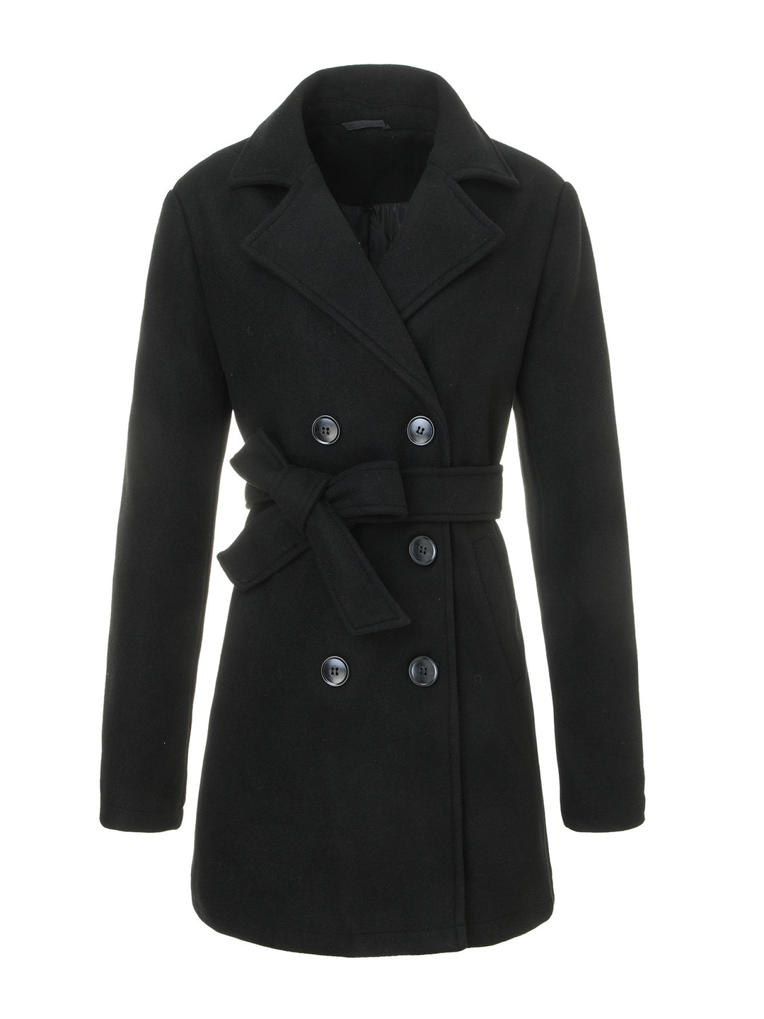 Damen Eleganter Kappenmantel Drune