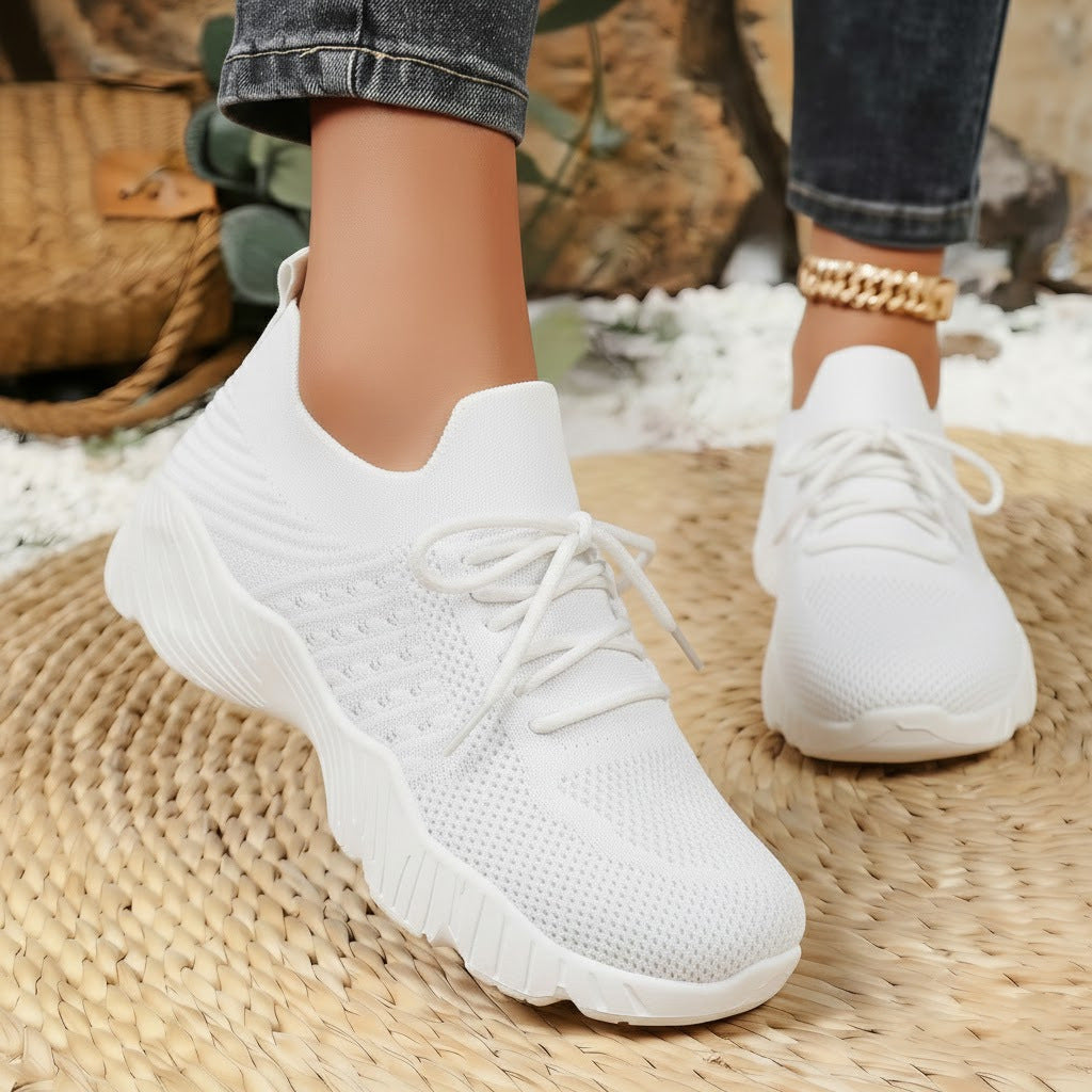 Damen Atmungsaktive sportliche Sneaker mit elastischem Obermaterial Drune