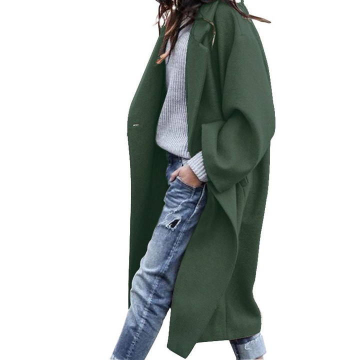 Damen Oversized Wollmantel Drune