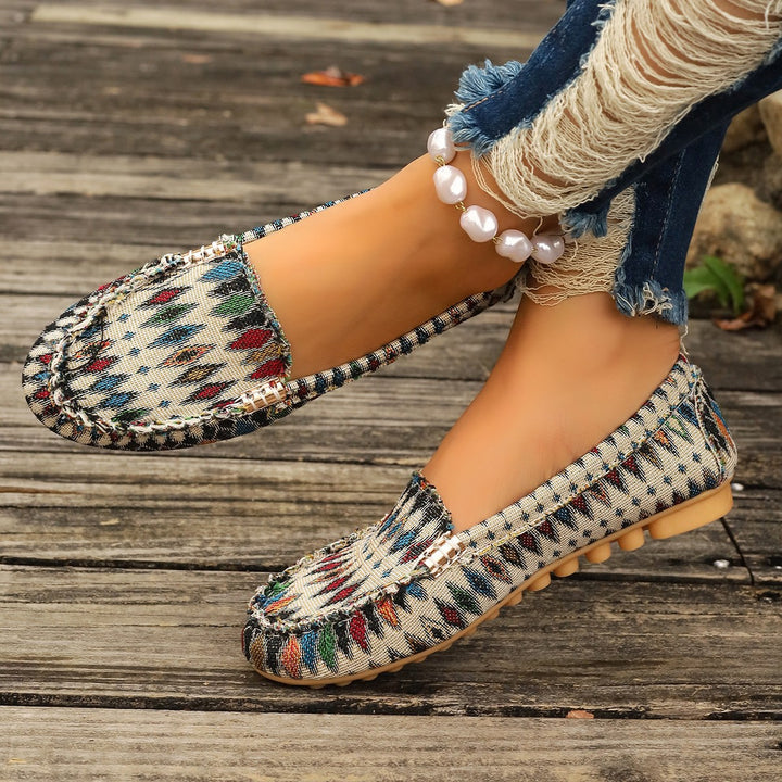 Damen Elegante Texturierte Slipper Drune