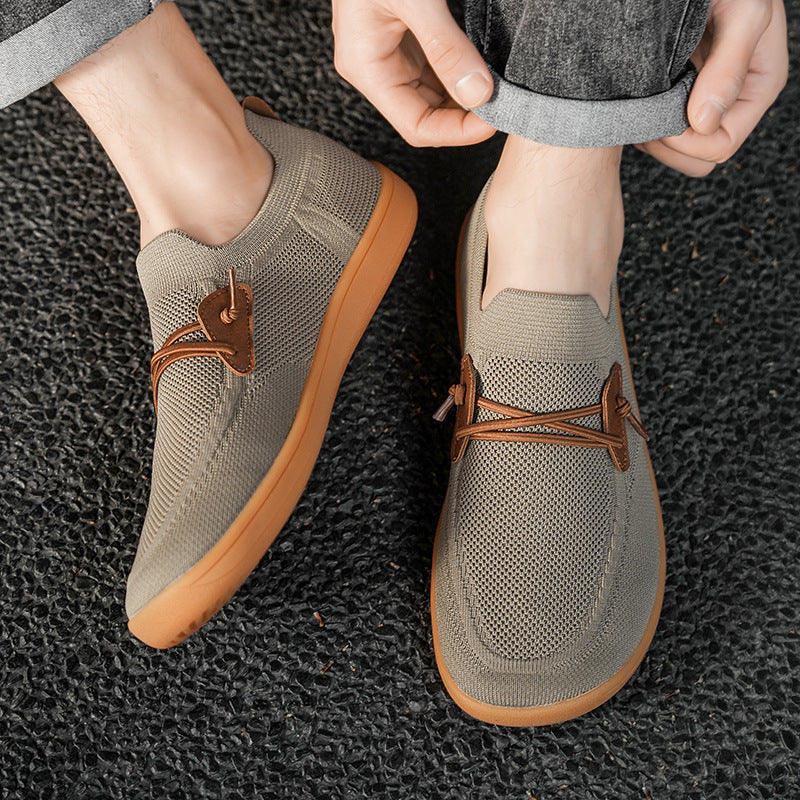 Herren nan atmungsaktiver Strick-Schlupfsneaker mit elastischem Einstieg und dämpfender Leichtsohle Drune