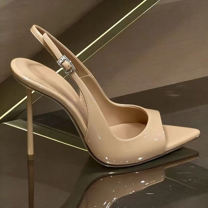 Damen Slingback High Heel Sandalen Drune