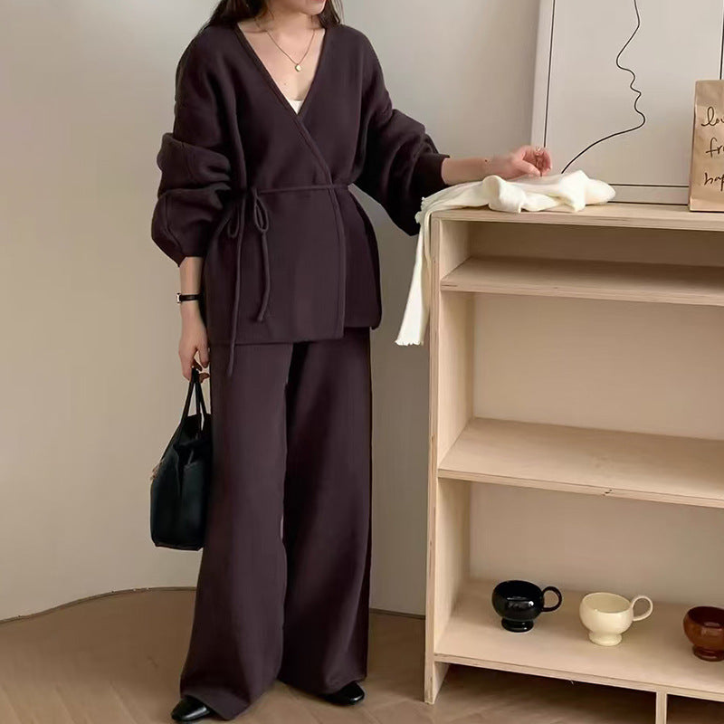 Damen Wickeljacke mit lässiger Passform und weitem Schnitt Drune
