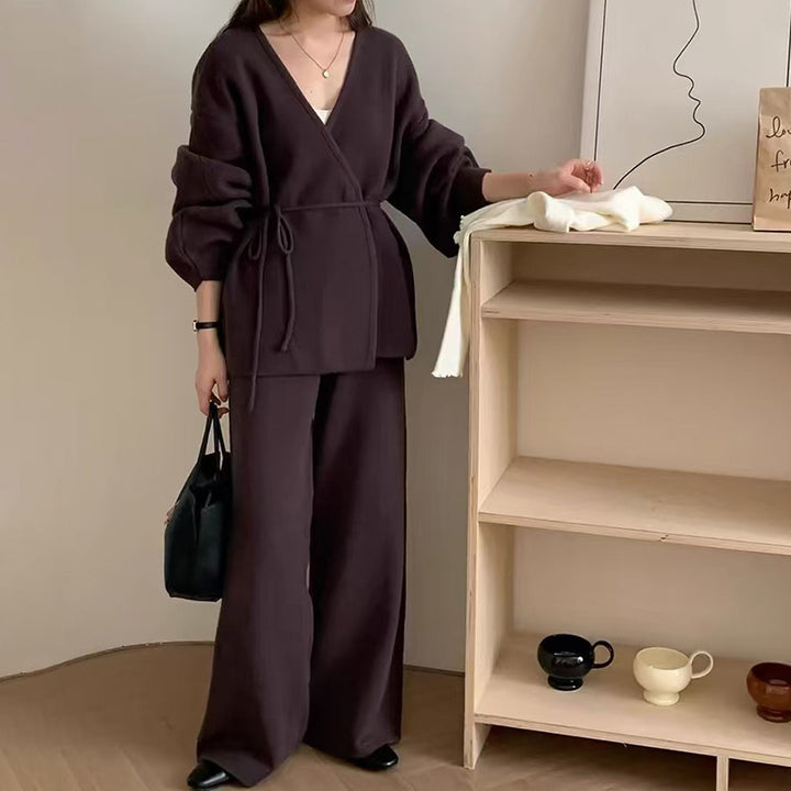 Damen Wickeljacke mit lässiger Passform und weitem Schnitt Drune
