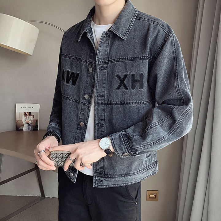 Herren Modische Denimjacke Drune