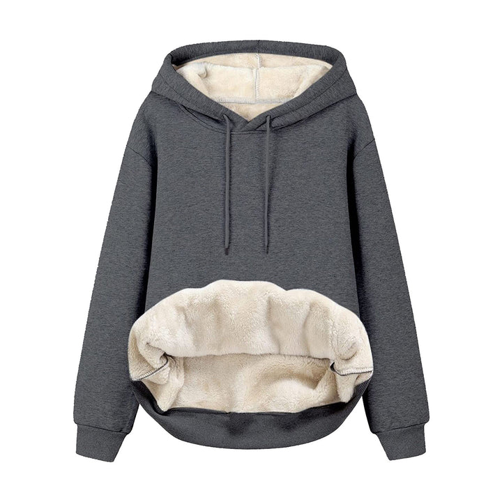 Damen Kuscheliger Hoodie mit Fleece-Innenfutter und praktischen Taschen Drune