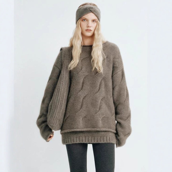 Damen Kuscheliger Oversized-Pullover aus mohair Drune