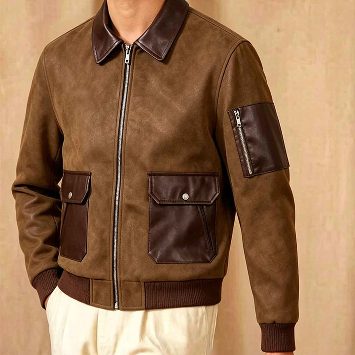 Herren Modische Chic Bomberjacke Drune