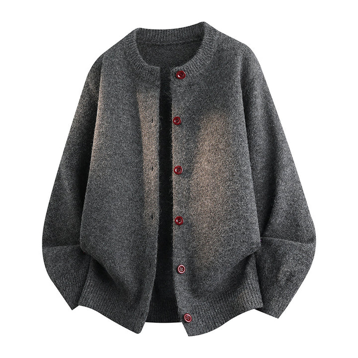 Damen Komfortable Strickjacke mit Knopfleiste Drune