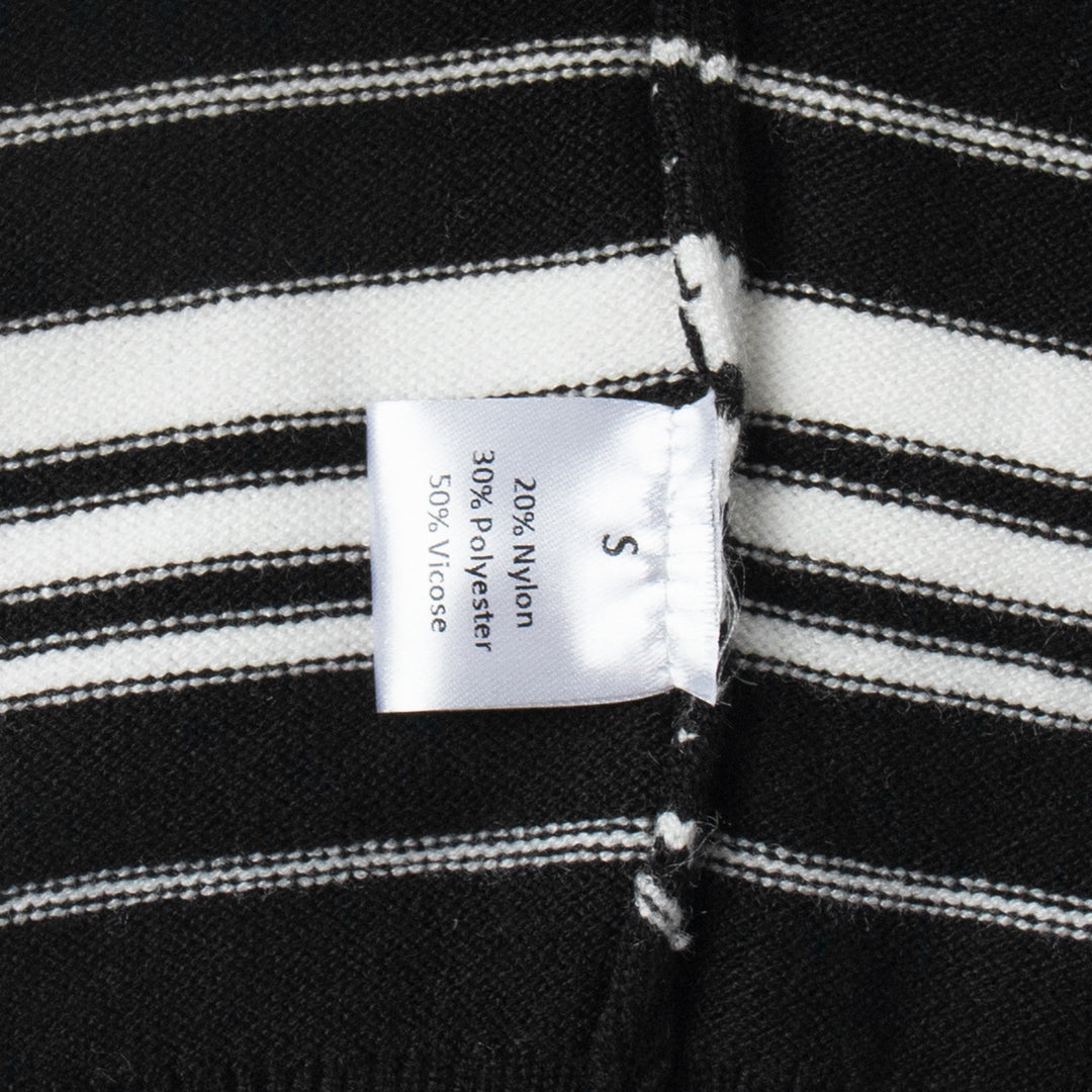 Damen Lässiges gestreiftes Poloshirt mit oversized Schnitt Drune