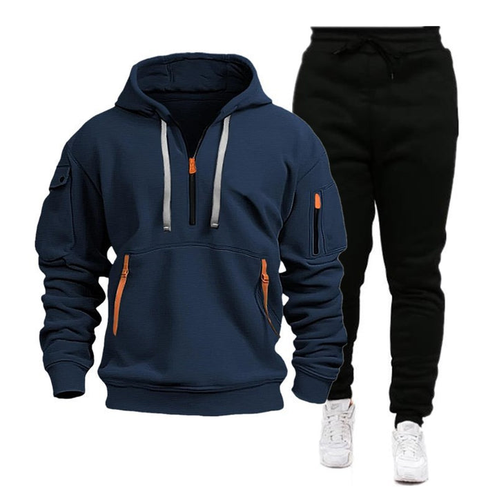Damen Sportlicher Freizeitanzug mit innovativem Kapuzenpullover Drune