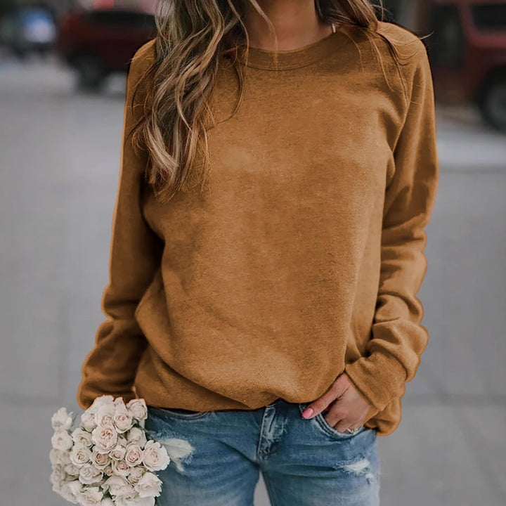 Damen Freizeit Oversized Sweatshirt mit Rundhalsausschnitt und Raglanärmeln Drune