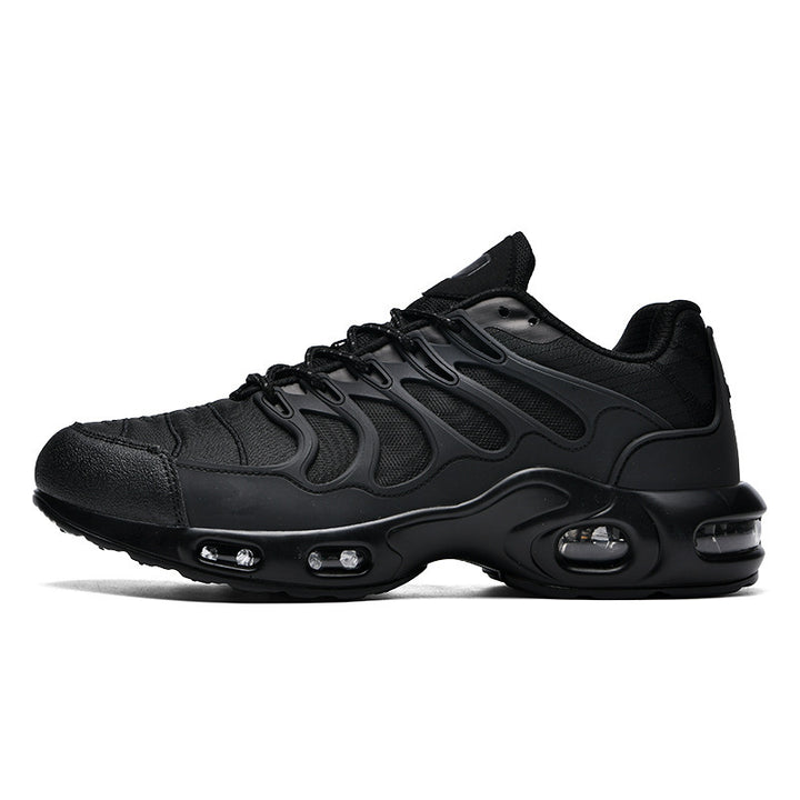 Herren futuristische Dämpfungs-Sneaker mit sichtbarer Luftkammer und strukturiertem Mesh-Overlay Drune
