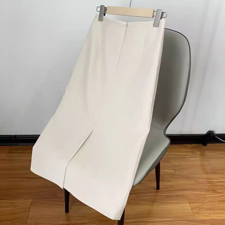 Damen Eleganter Bleistiftrock mit hohem Bund und figurbetontem Schnitt Drune
