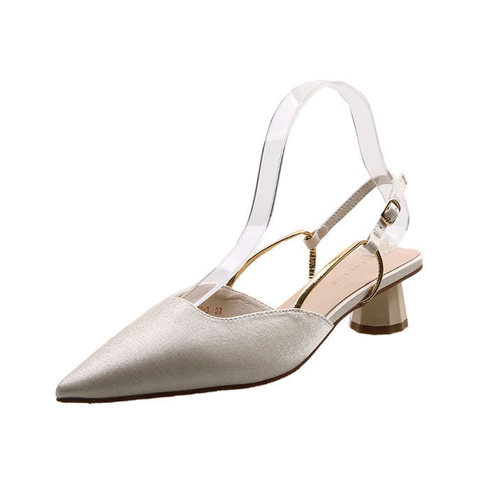 Damen Slingback Pumps mit elegantem Metallverschluss Drune