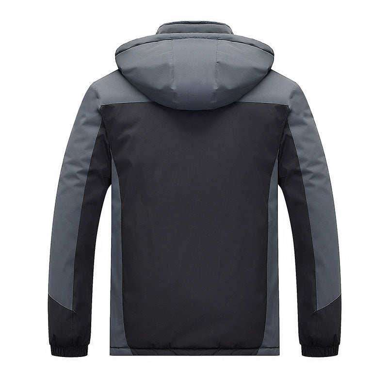 Herren technische Outdoorjacke mit herausnehmbarer Fleece‑Innenjacke und abnehmbarer Kapuze Drune