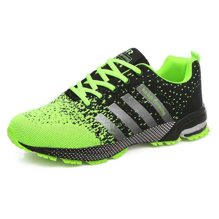 Herren leichte Strick-Running-Sneaker mit integrierter Fersen-Luftkammer und griffiger Trailsohle Drune