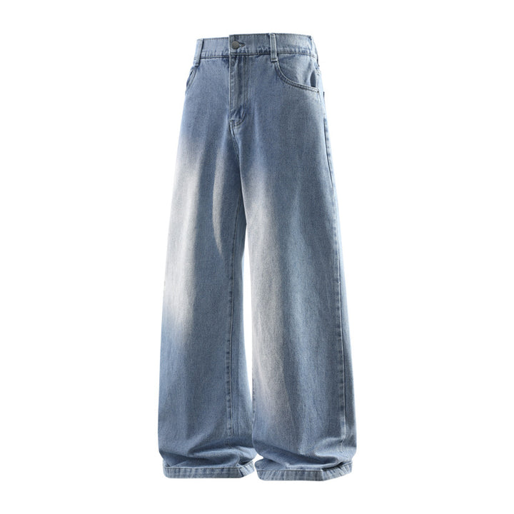 Damen Weite Baggy-Jeans mit hoher Taille, extra weitem Bein und Vintage-Waschung Drune