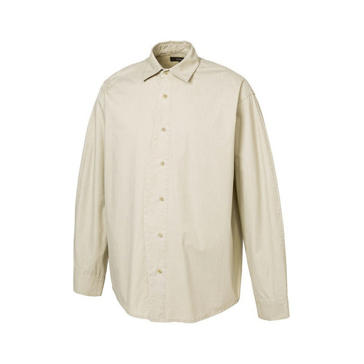 Herren Weites Oversize-Hemd aus Baumwoll-Twill mit Kentkragen und Relaxed‑Fit Drune