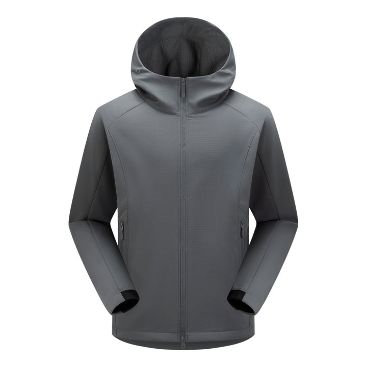 Herren Softshell-Funktionsjacke mit Wattierung, Kapuze & Zwei-Wege-Reißverschluss Drune