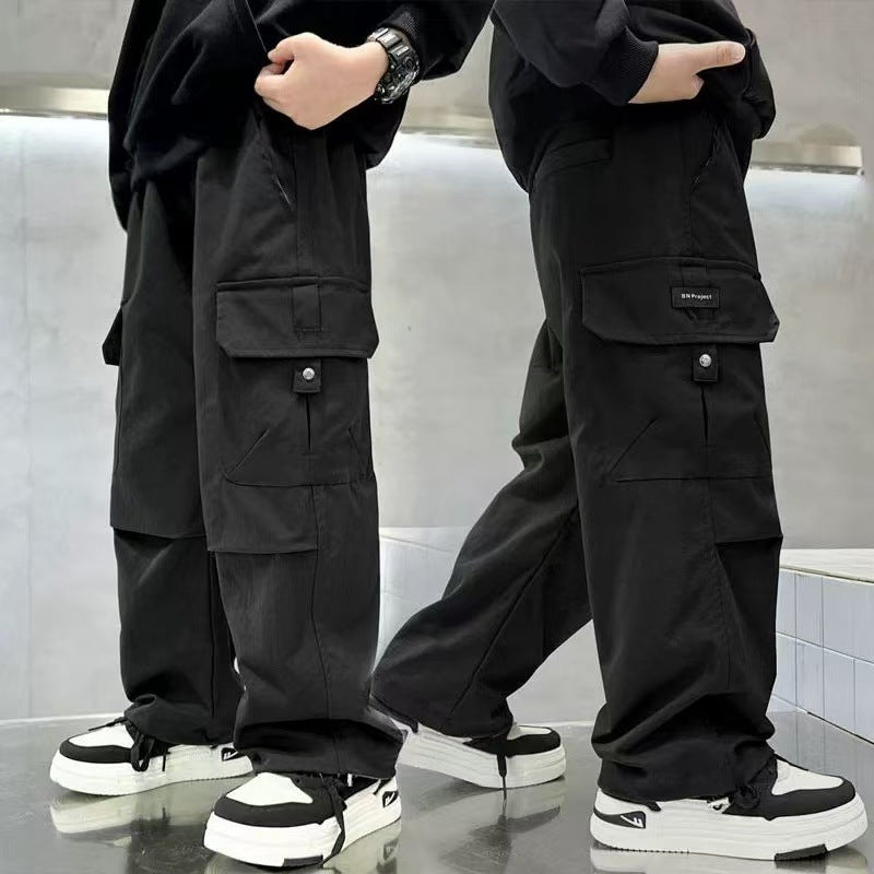 Unisex weite Cargo-Hose mit praktischen Taschen Drune