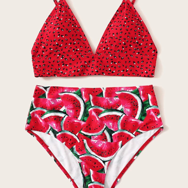 Damen Bikini-Set mit fruchtigem Ananas-Design Drune