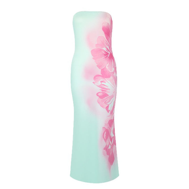 Damen Maxikleid mit floralem Design Drune