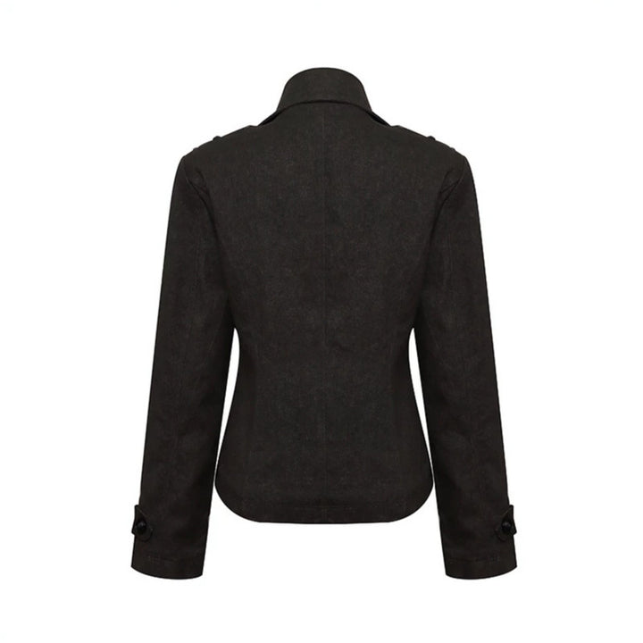 Damen Kurze Doppelreihige Cabanjacke mit Stehkragen und Taillierung Drune