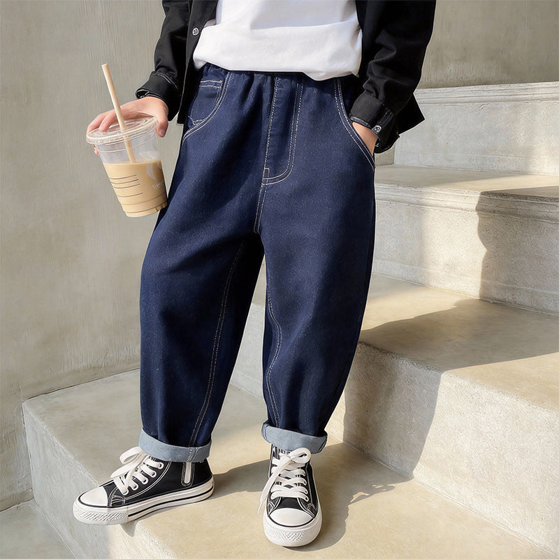 Unisex lässige Baggy-Jeans mit einzigartigen Taschen Drune