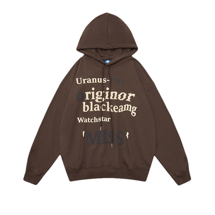 Damen Freizeit Hoodie mit trendigem Schriftzug Drune