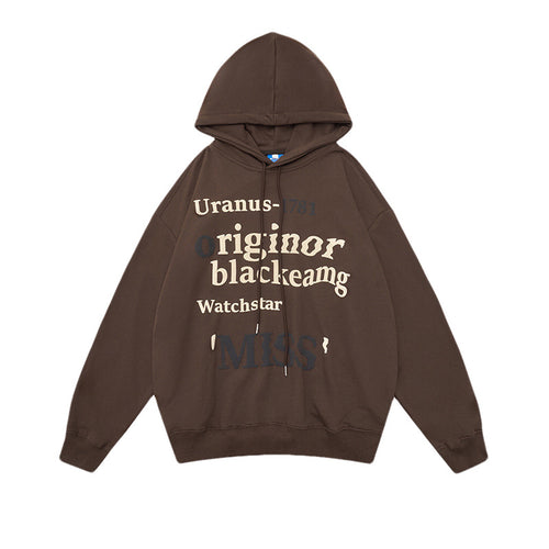Damen Freizeit Hoodie mit trendigem Schriftzug Drune