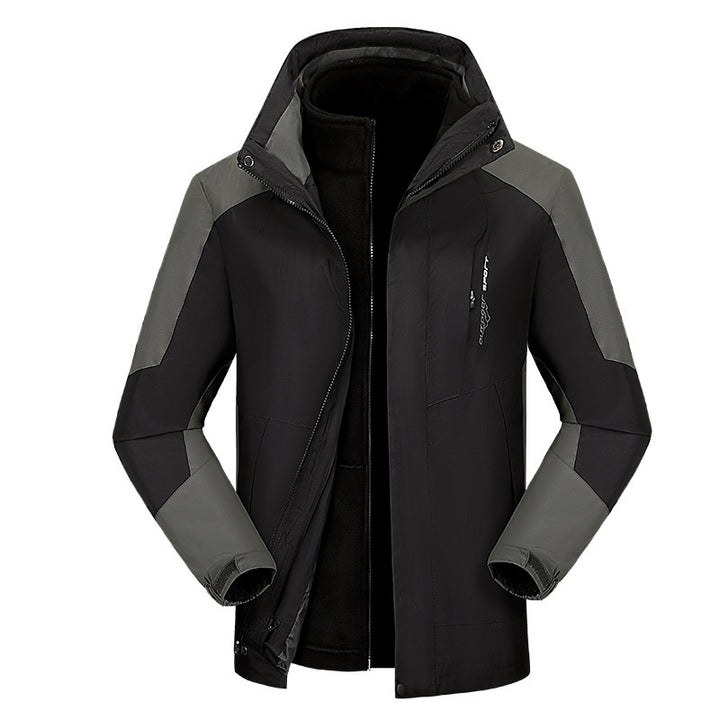 Damen vielseitige Outdoorjacke mit abnehmbarer Fleece‑Innenjacke und winddichter Softshell‑Hülle Drune