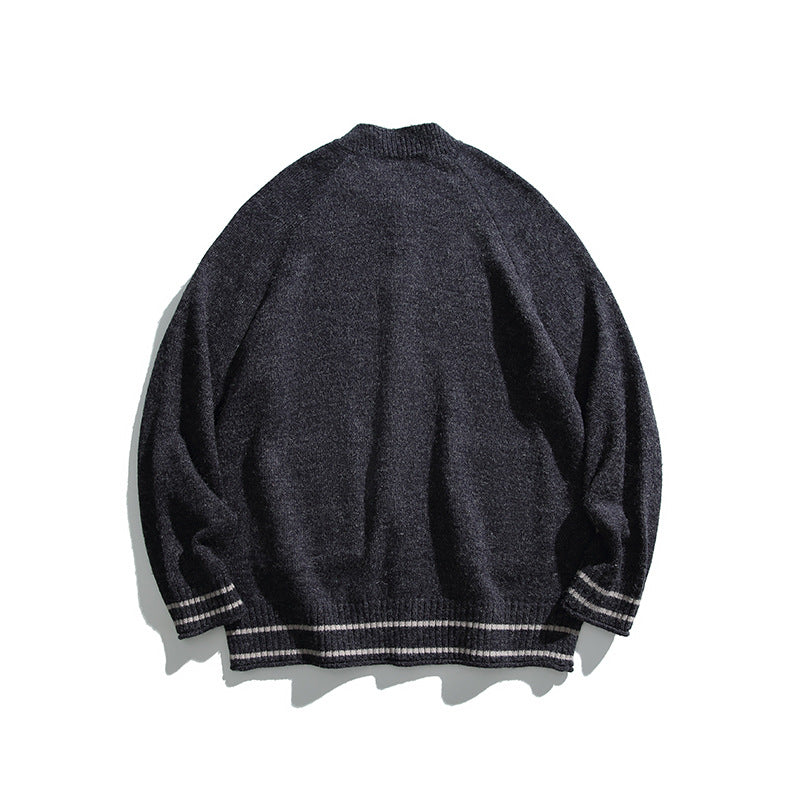 Unisex Boxy-Cardigan aus Feinstrick mit Raglanärmeln und aufgesetzten Taschen Drune