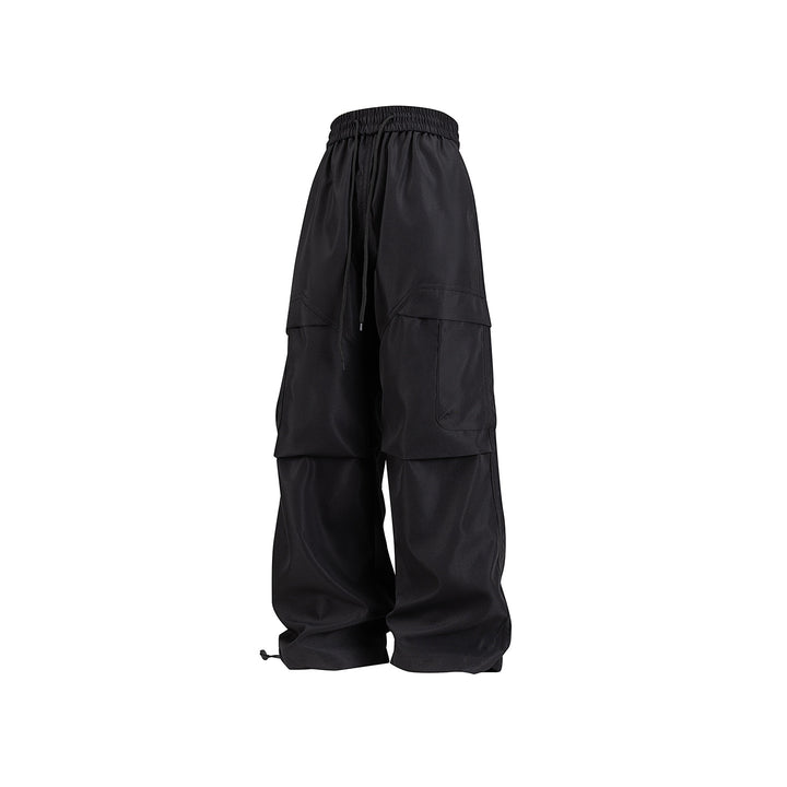Unisex Weite Cargo-Hose im Utility-Baggy-Stil mit Elastikbund und verstellbaren Beinabschlüssen Drune