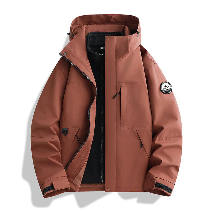 Damen Wasserabweisender Parka mit abnehmbarer Fleece-Innenjacke und Kapuze Drune