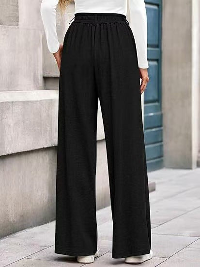 Damen weite Palazzo-Hosen mit elegantem Bund Drune