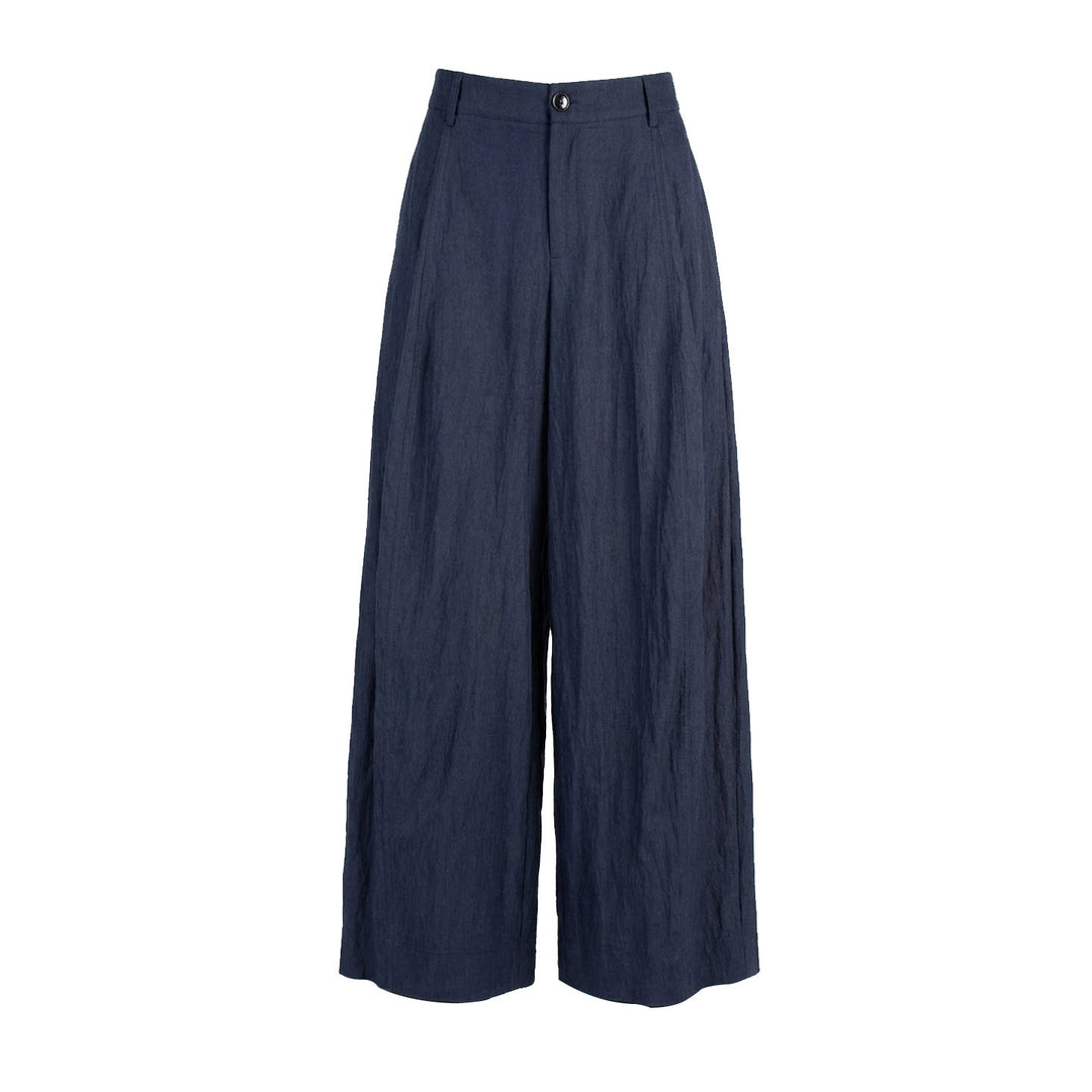 Damen Weite Leinenhose Drune
