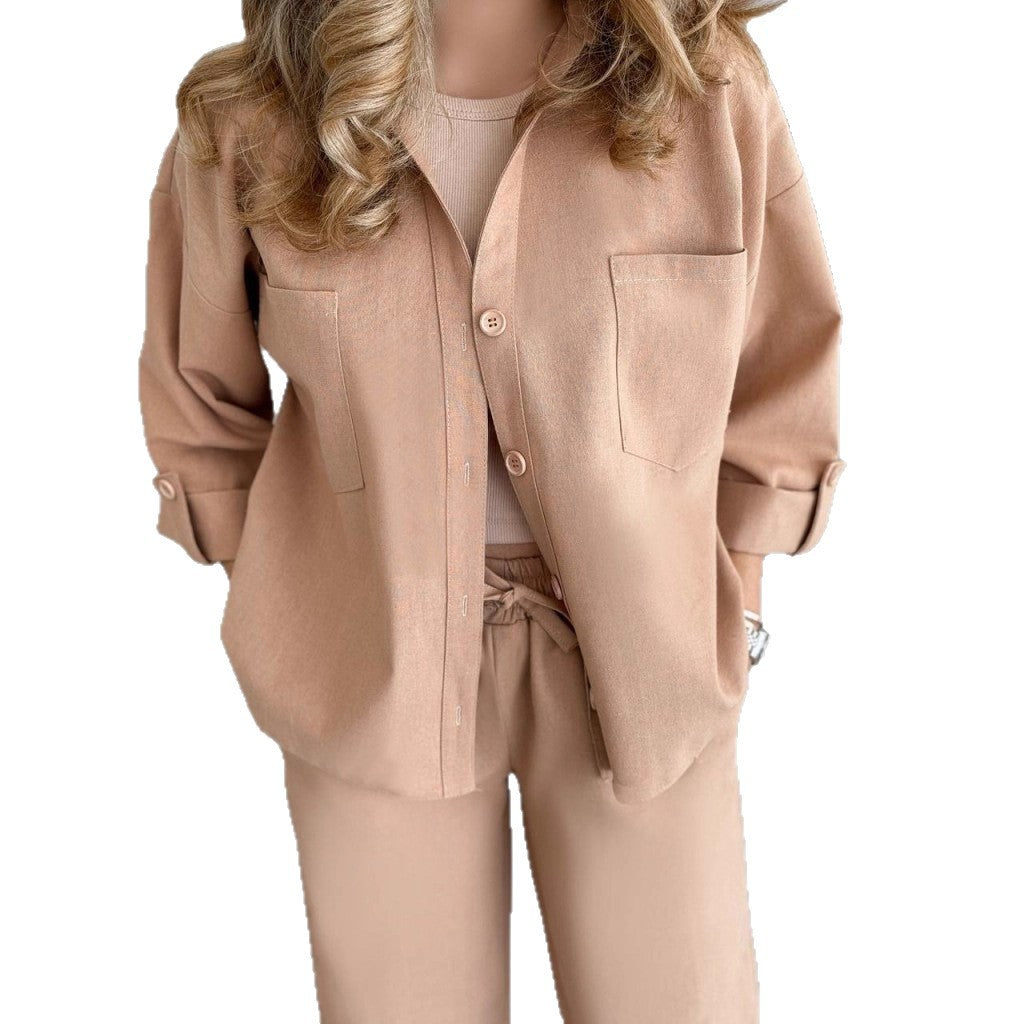 Damen lässige Hemd-Bluse Drune