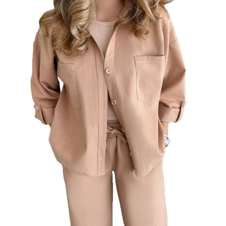 Damen lässige Hemd-Bluse Drune