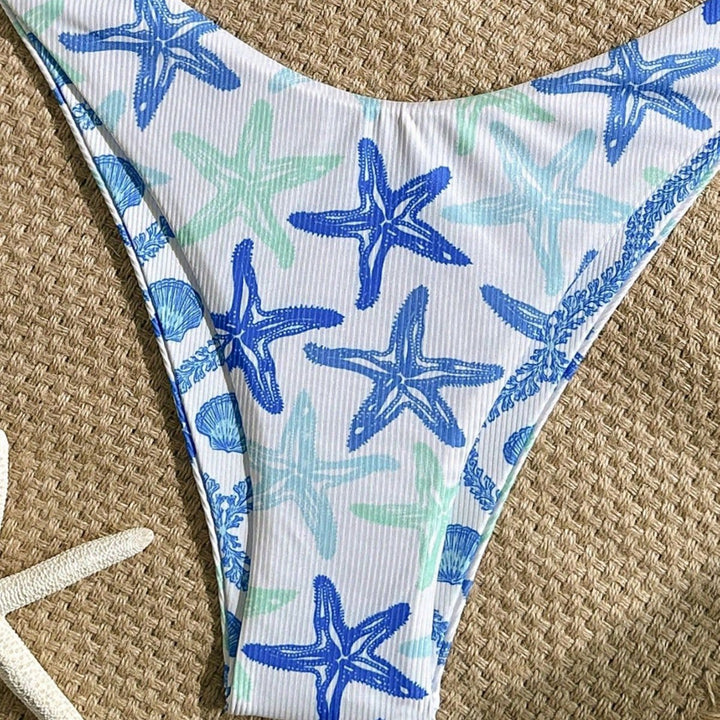Damen Triangel-Bikini mit maritimen Sternenmotiv Drune