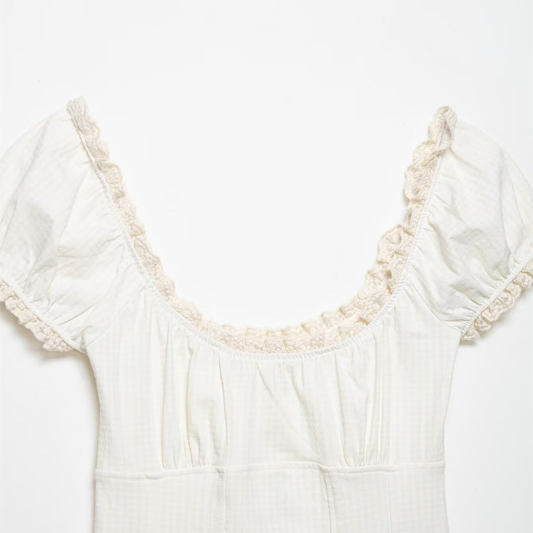 Damen Oberteil mit elegantem Rüschensaum Drune