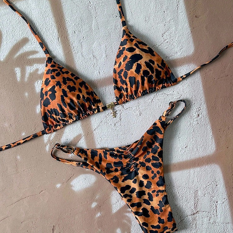 Damen Triangel-Bikini mit aufregendem Animal-Print Drune