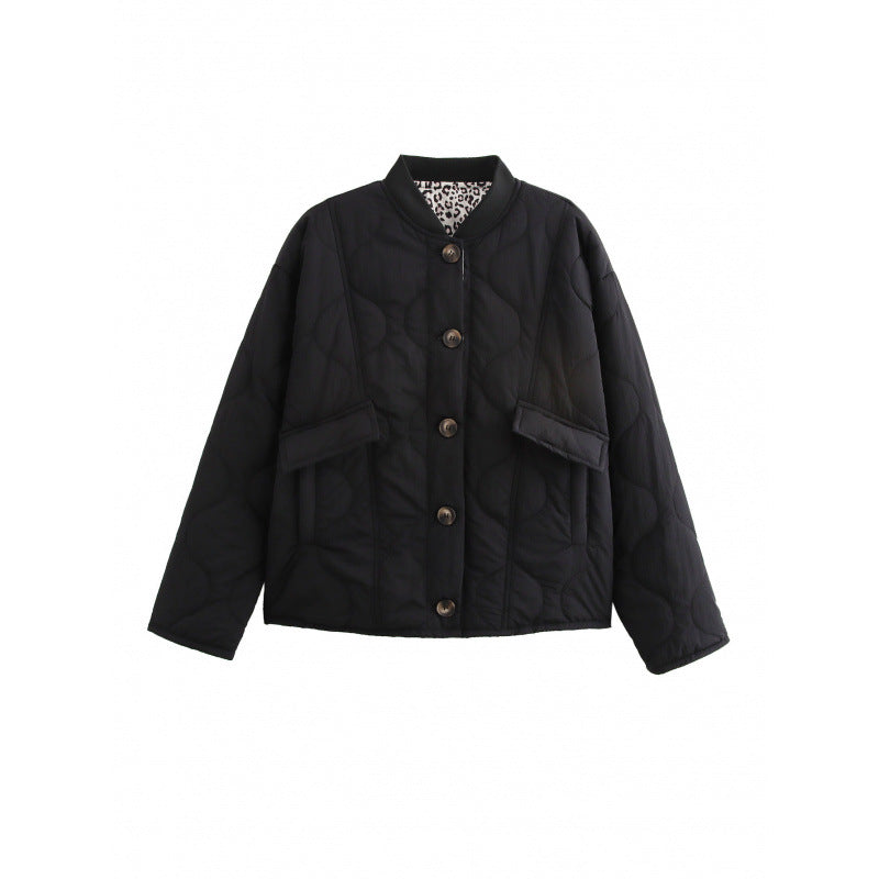 Damen gesteppte Oversize-Jacke mit praktischen Taschen und sportivem Design Drune
