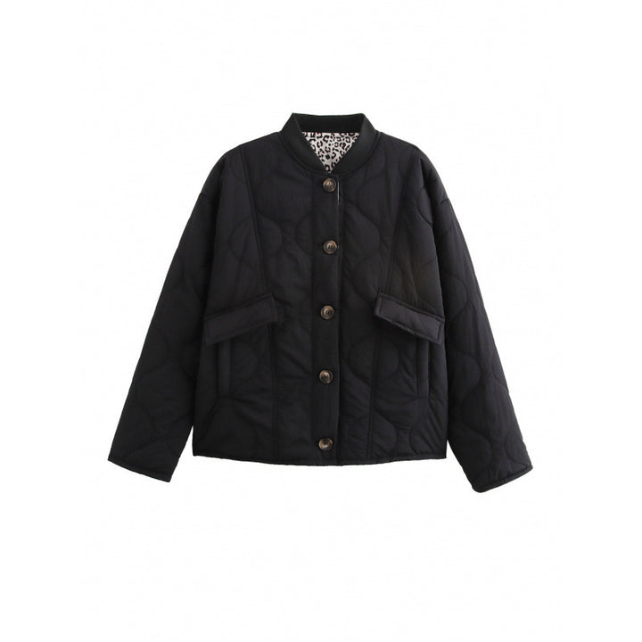 Damen gesteppte Oversize-Jacke mit praktischen Taschen und sportivem Design Drune