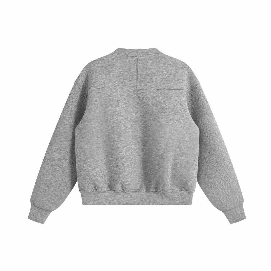 Unisex Oversize-Trainingsjacke im Boxy‑Schnitt mit kurzem Stehkragen und Zwei-Wege-Reißverschluss Drune