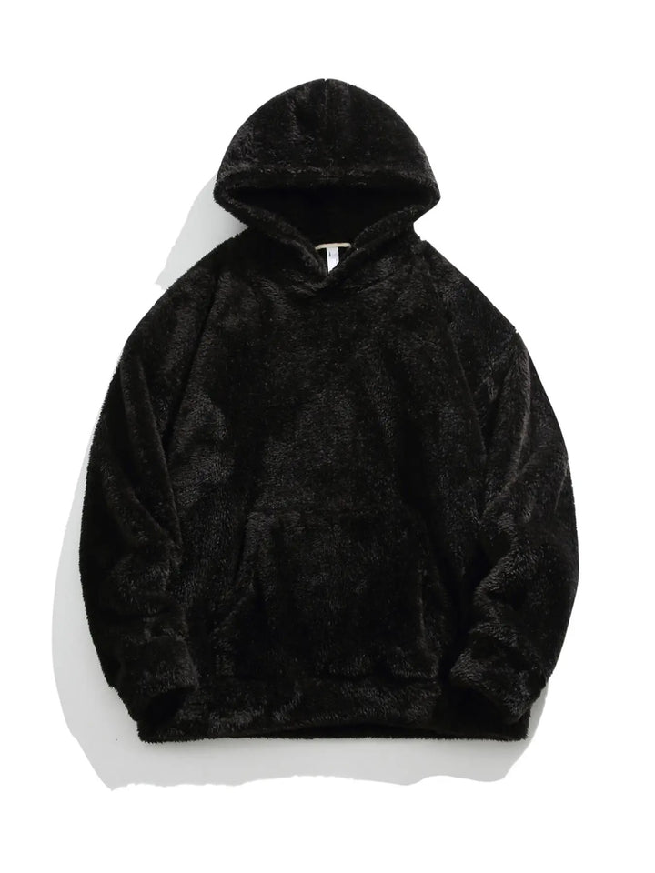 Damen Kuscheliger Kapuzenpullover mit weichem Fleece Drune