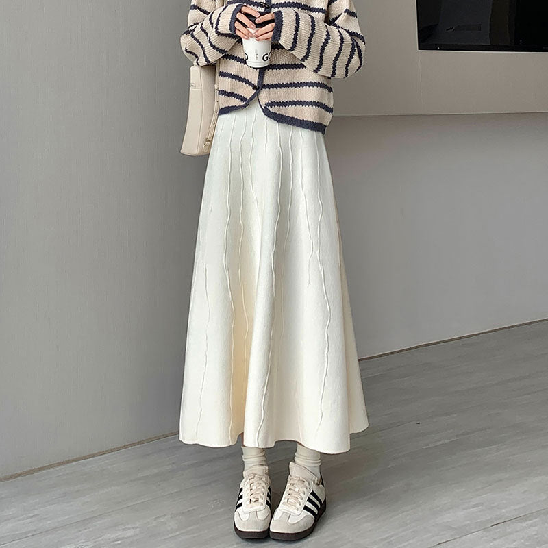 Damen Eleganter und fließender Maxirock Drune 1787632125